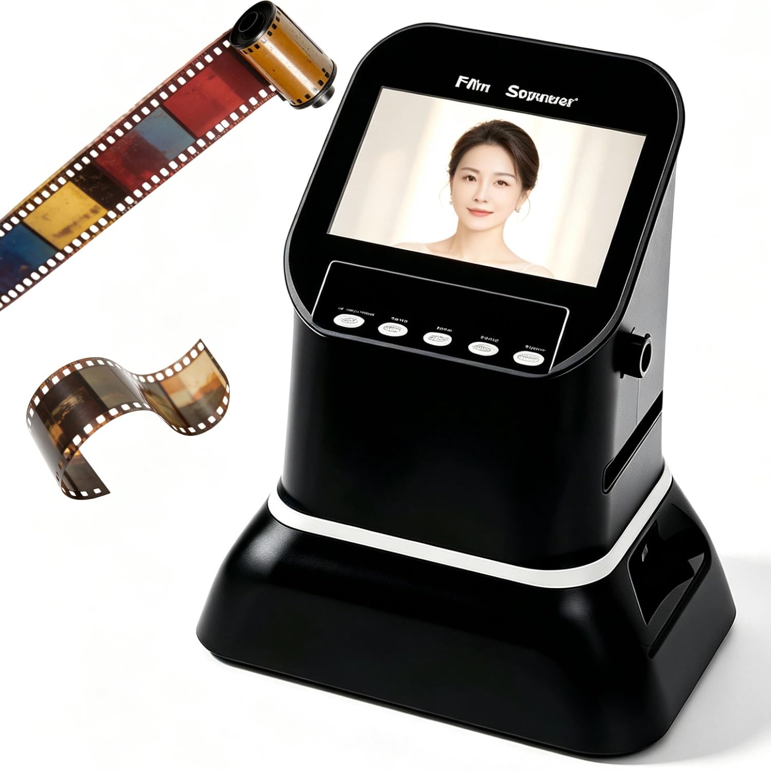 Skaner filmów o wysokiej rozdzielczości (22 MP) wyświetlaczem LCD 4,3 cala