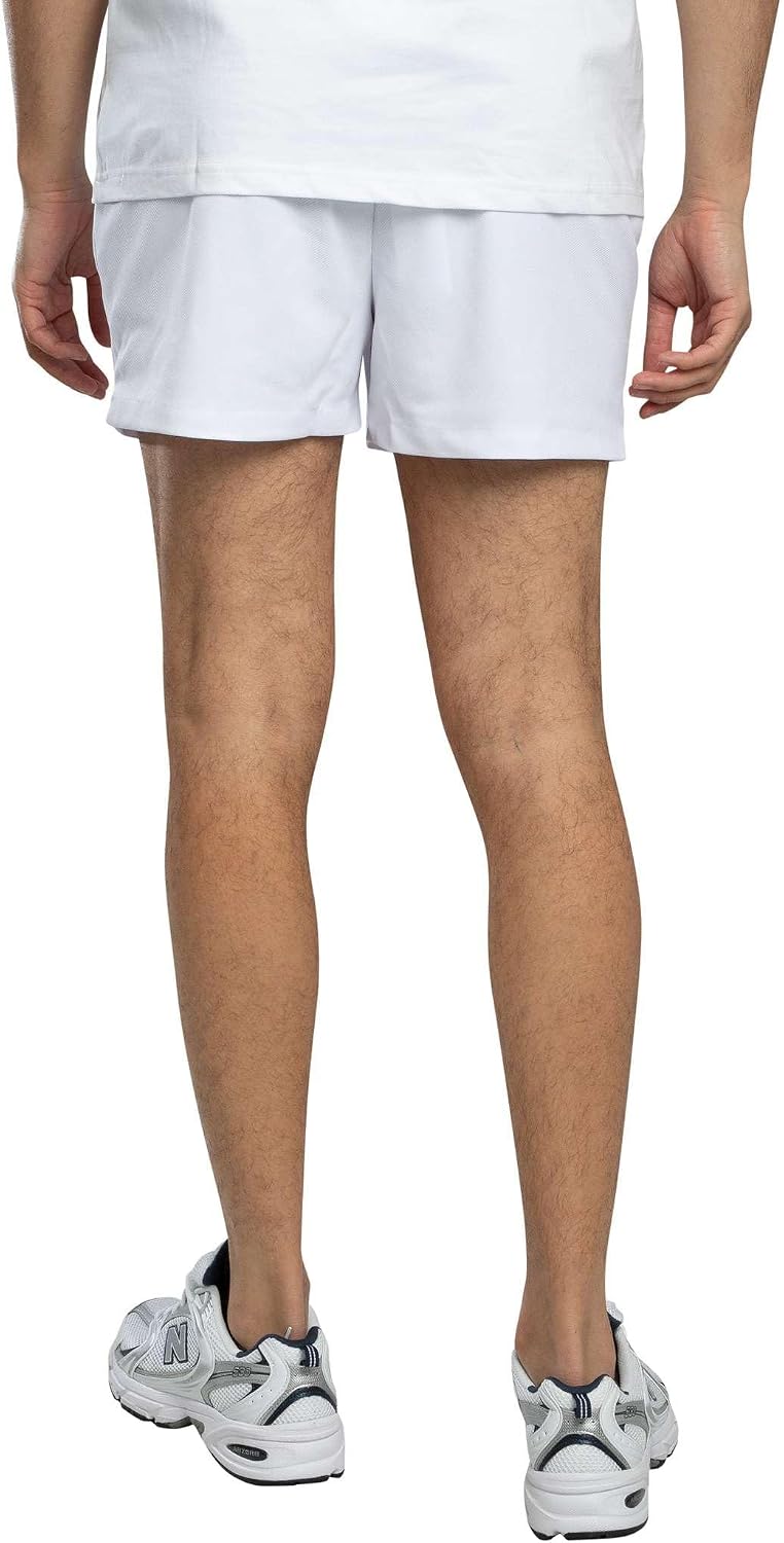 Sergio Tacchini Men's Time Tennis Shorts, White/Maritime Blue, L