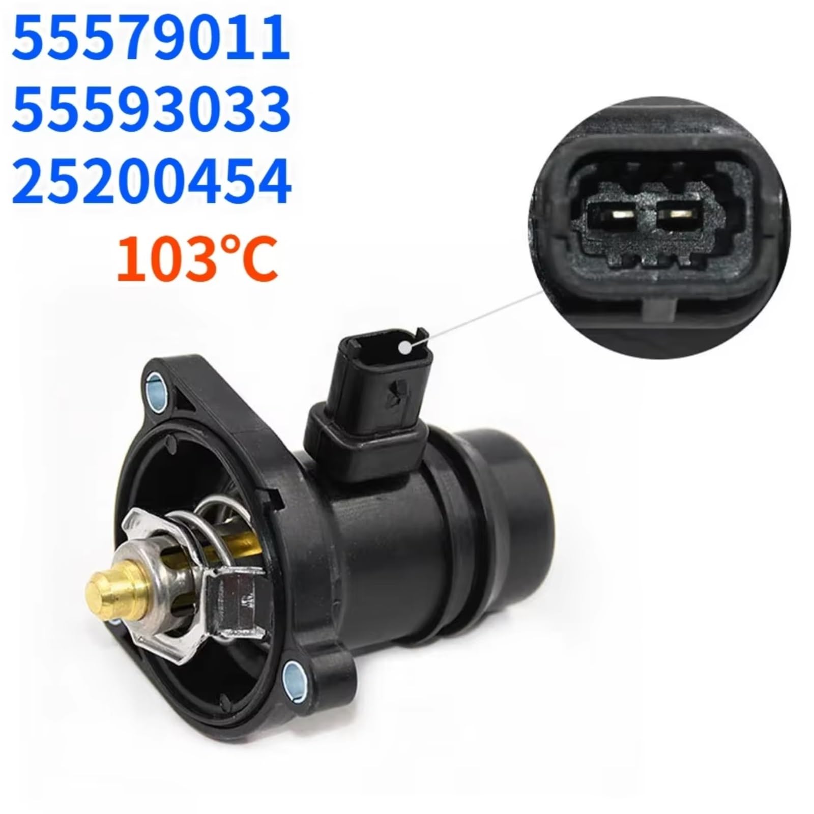 Termostaty silnika samochodowego do Vauxhall do Astra J dla Meriva B 2010-2019 2020 2021 2022 2023 2024 Zespół obudowy termostatu 25200454