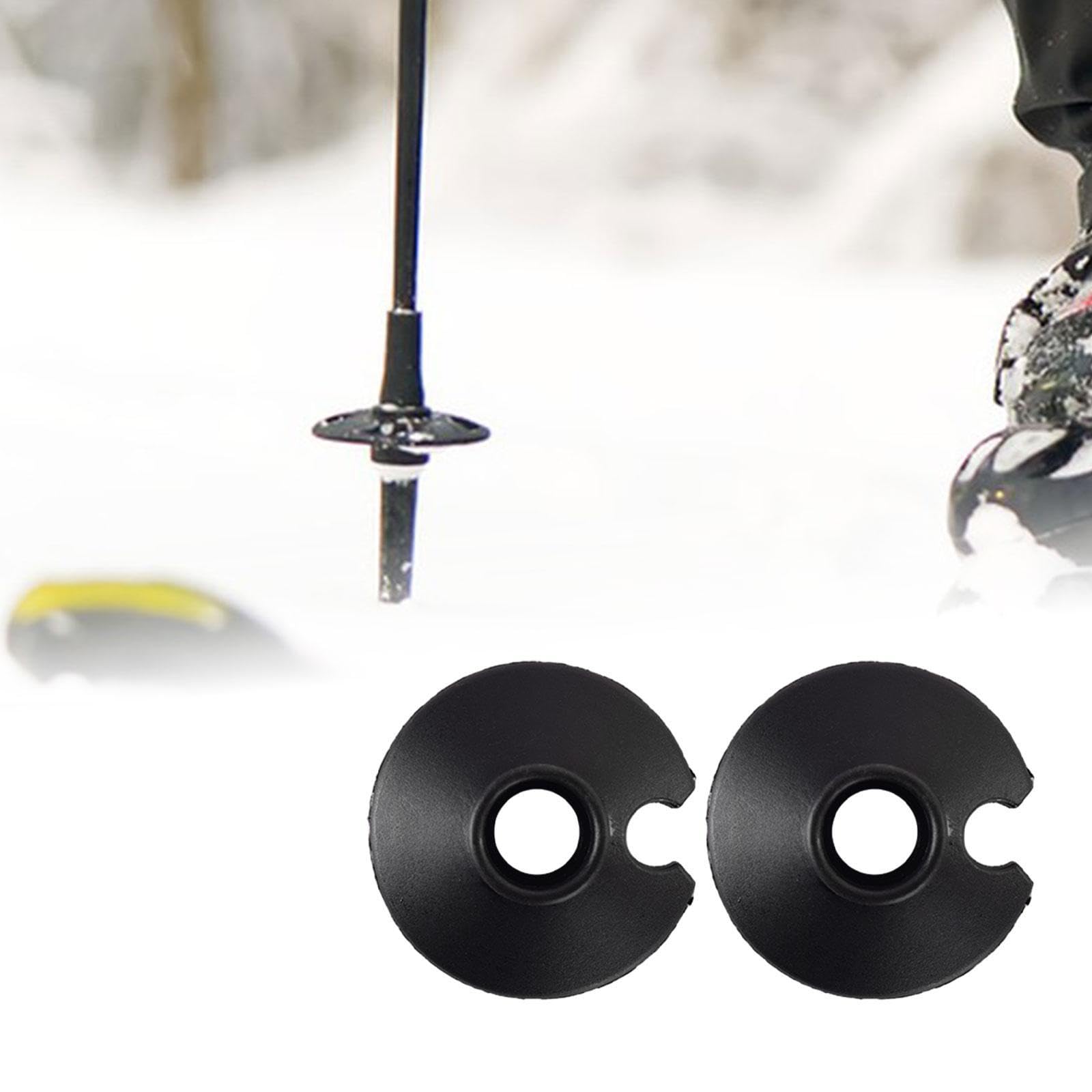 Paniers de Remplacement pour Bâtons de Ski, Rondelles de Neige en ABS Résistant au Froid, Accessoires de Pointe pour Extérieur, Noir