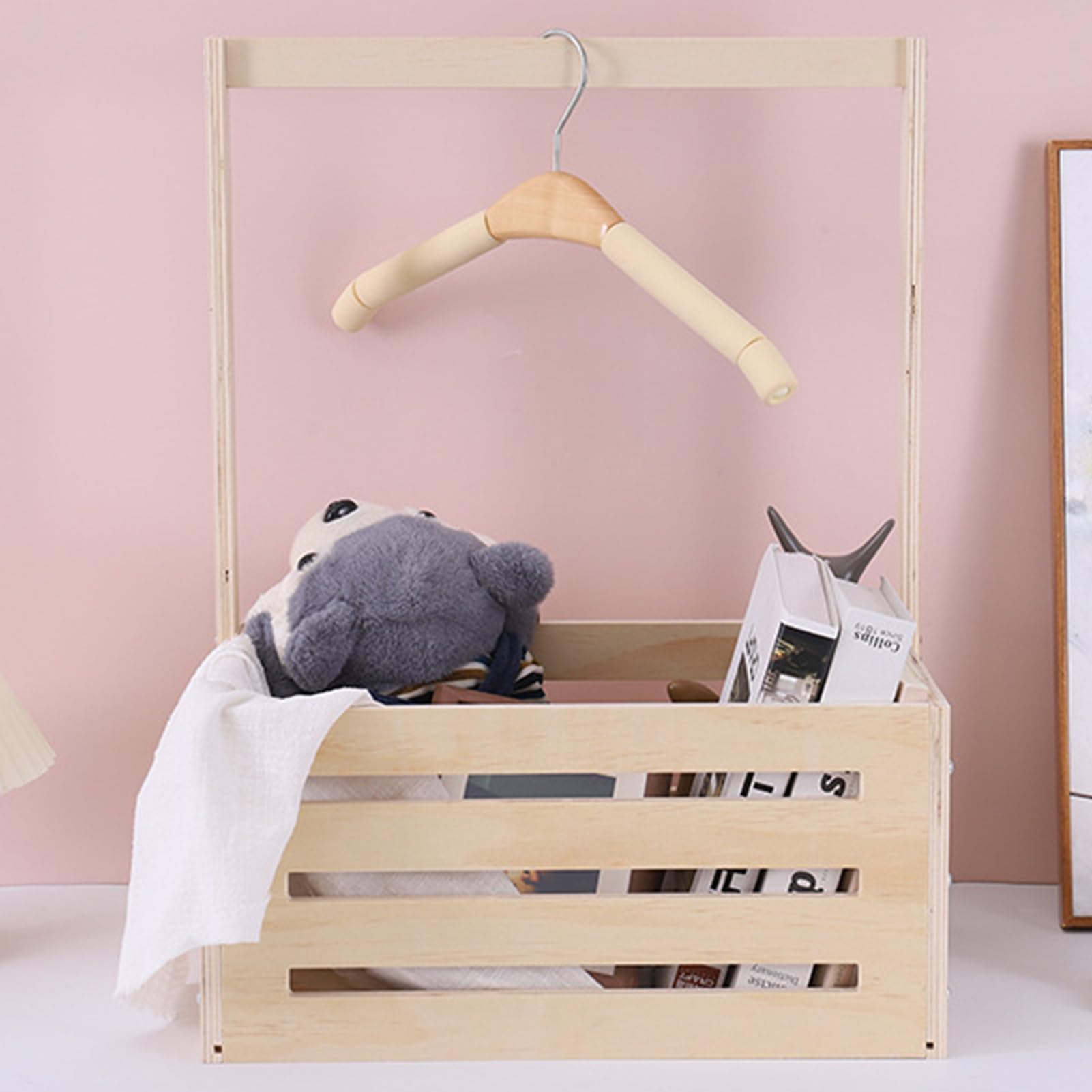 clóset de madera para baby shower, cesta para regalos de baby shower, clóset de ducha multifuncional de madera para función y valor, cesta de regalo para padres nuevos