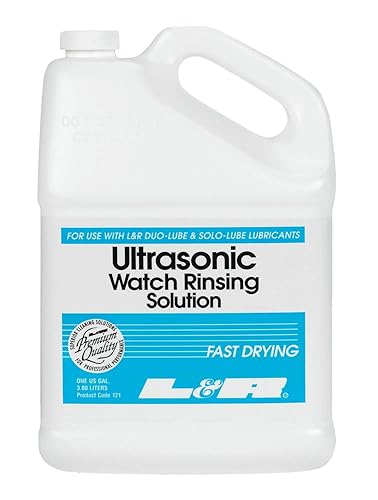 L & R - Solución de enjuague ultrasónico para relojes, 1 galón