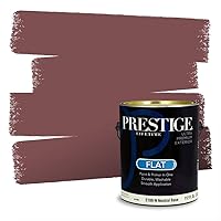 Vista 521 de Pintura interior + imprimación PRESTIGE, todo-en-uno, 1 galón, acabado plano, color comparable al Valspar* Royal Garnet*