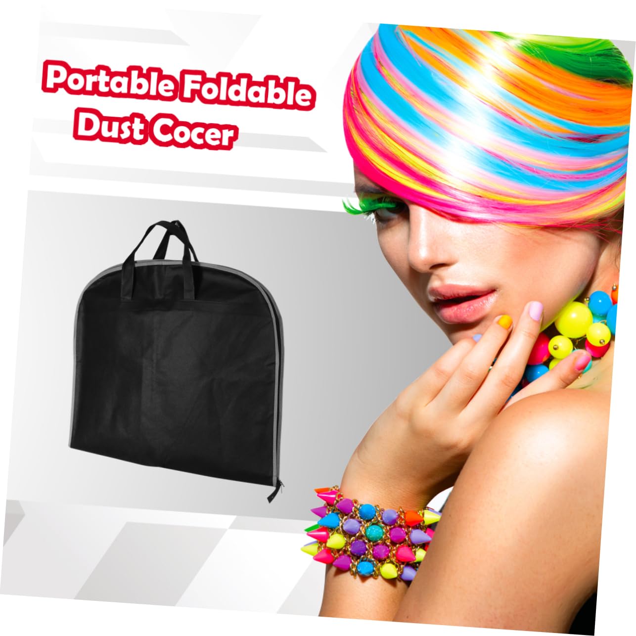 Gatuida 3 Piezas Guardapolvo para Ropa de Viaje Fundas Protectoras de Viaje Color Negro Cierre de Cremallera el Maletero del Coche Transporte