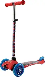 BBR Toys Patinete Infantil 3 Rodas Ajustavel com Led Marvel Spider Man