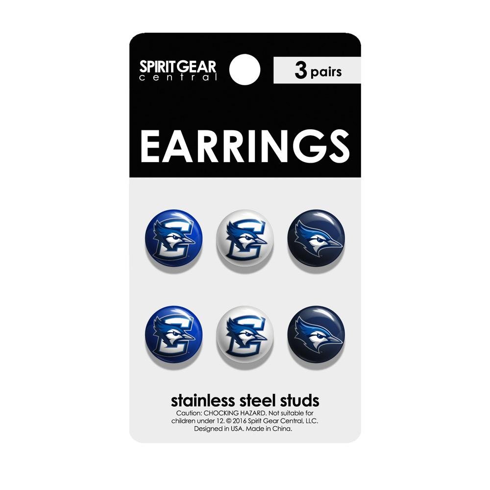 Spirit Gear Central Creighton Bluejays Stud Earrings