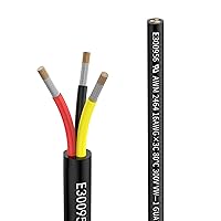 Vista 31 de Cable eléctrico de calibre 14 y 4 conductores, cable de extensión de 4 núcleos 20 pies UL2464 DC 5V/12V/24V/300V, cable de cobre estañado trenzado