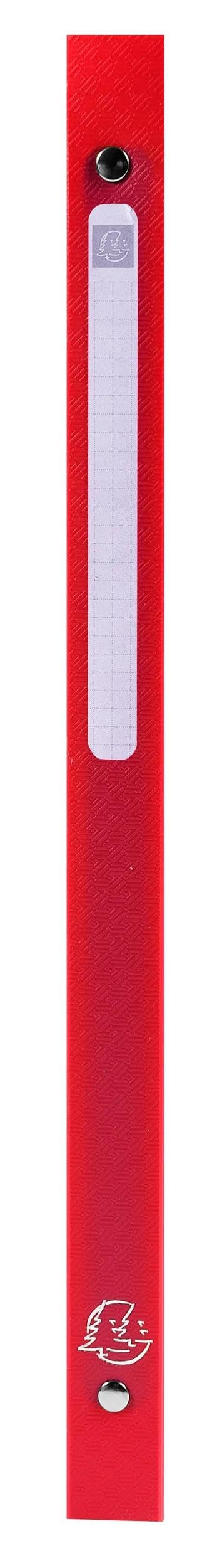 Exacompta 20 raccoglitori flessibili A4 4 anelli rosso