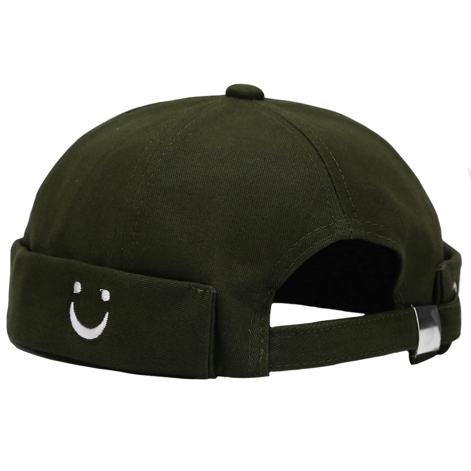 MalaxlxMen's Docker Cap Sailor Hat Docker Hat Harbour Cap Sailor Cap Brimless Cap Men's Hat Adjustable