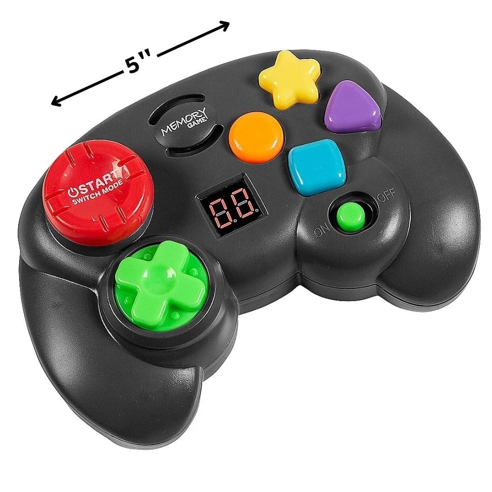 Fun Express Gioco di memoria elettronico in plastica a forma di controller, 12,7 cm (confezione da 6), perfetto per centri di riscatto, premi e acquisti d'impulso