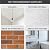 Main Street 24-Pack of 8 x 8" Wallpaper Tiles Peel and Sitck in Brushed Nickel and Silver Leaves Design for Kitchen Backsplash, Renter Friendly, Paper Wall Tiles for Your Home and DIY Projects