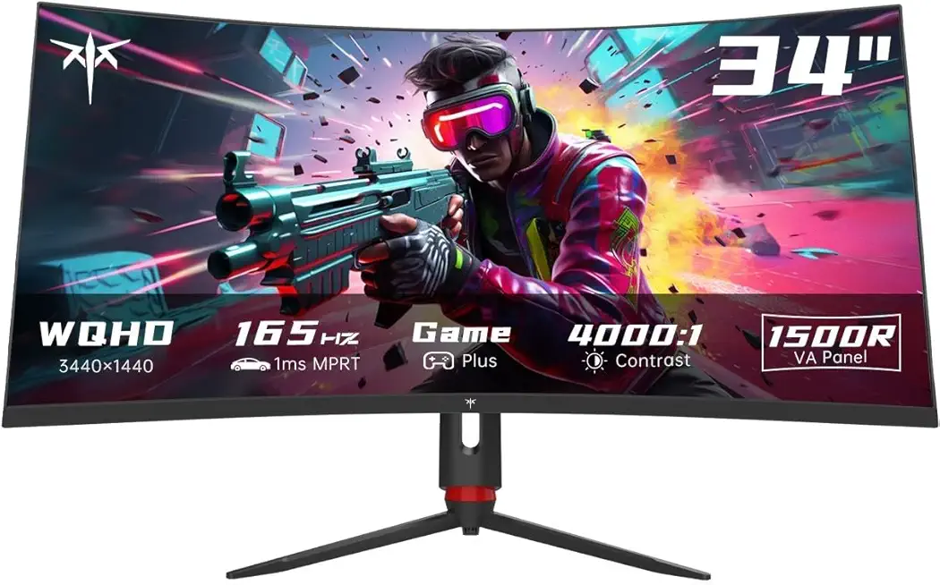 KTC 34 Inch Ultrawide Monitor, 165Hz WQHD 344...