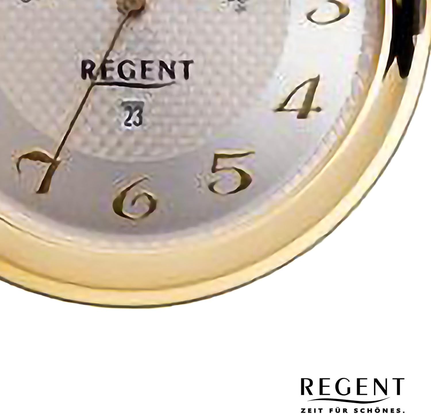 Ornate pocket watch quartz clock with cover P737|de