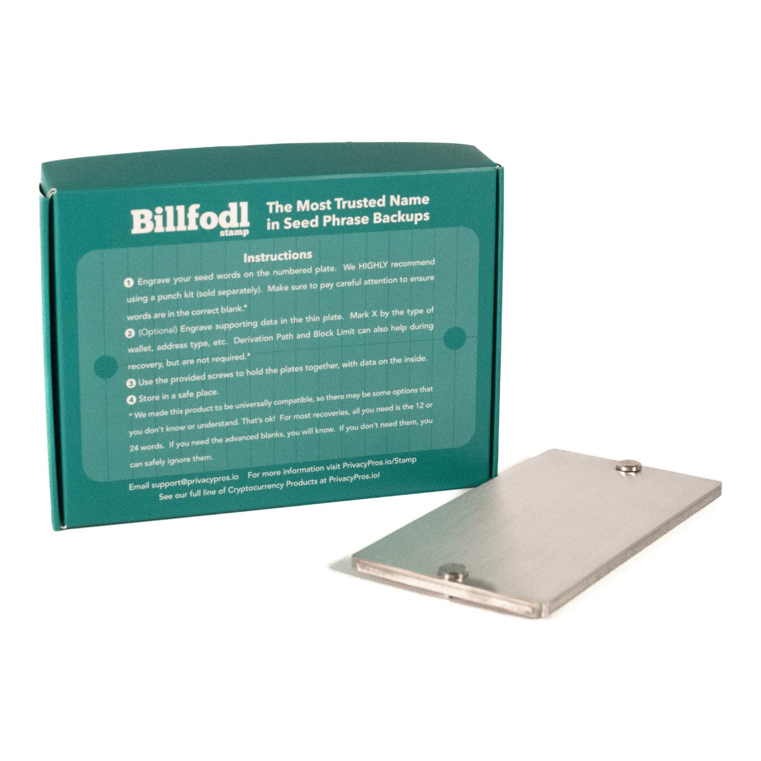 Billfodlstamp Seed Phrase Backup Device Password Keeper For Bitcoin Ethereum  | Desertcart Seychelles