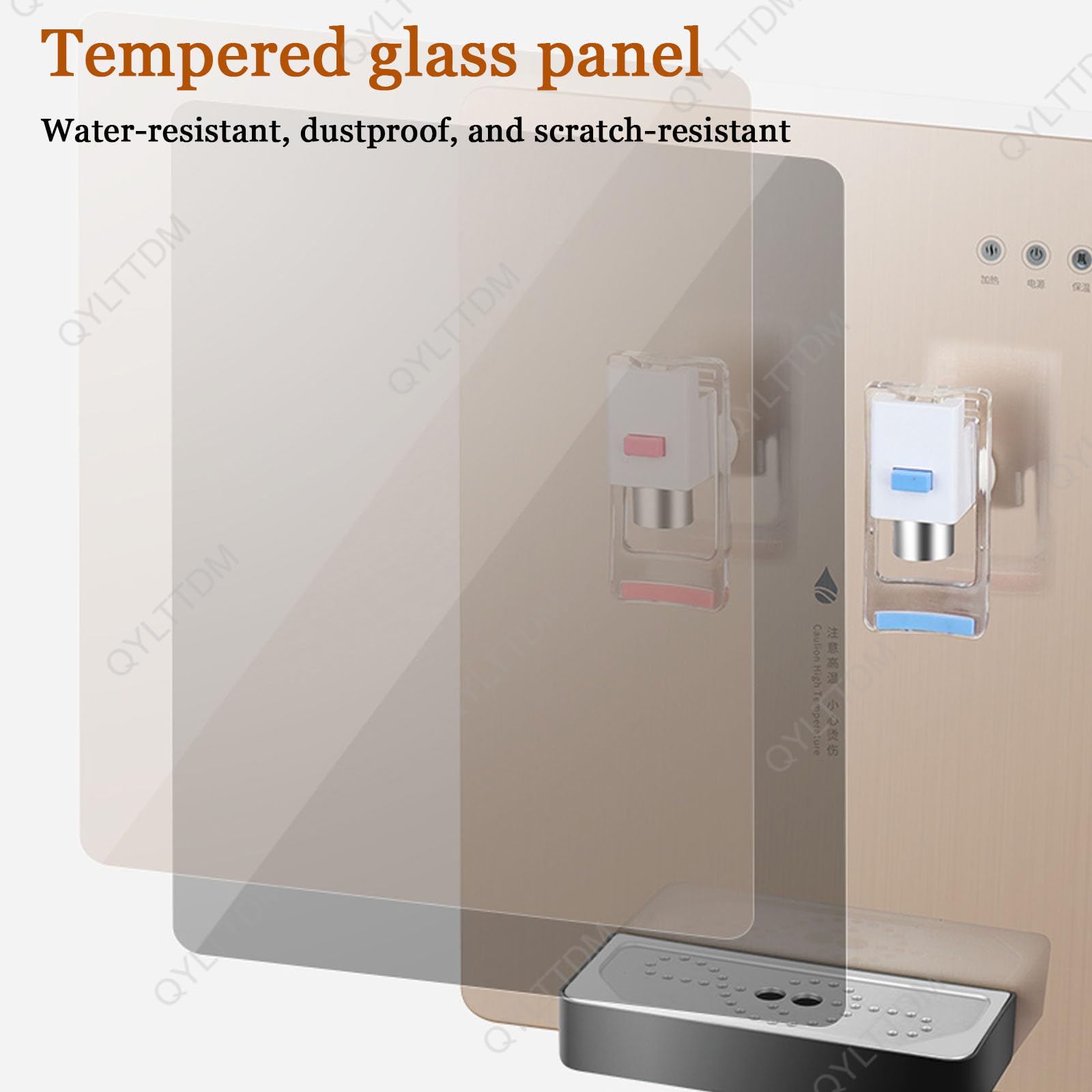 Distributeur D'eau Mural Alimenté Par Le Réseau, Chauffe En 3 Secondes, Eau Chaude Et Froide, Purificateur D'eau, Machine À Eau Chaude Instantanée Pour Bureaux, Cantines Commerciales, Écran Tactile