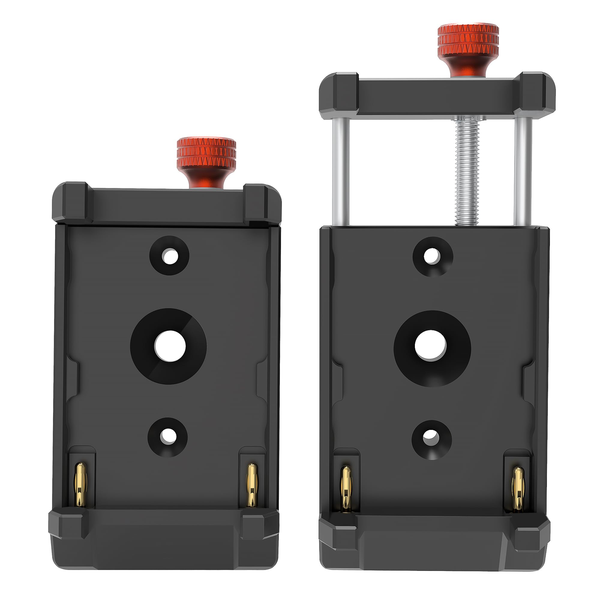 Vrriis Adjustable Battery Mounting Bracket for Wireless HDMI Transmitter and Receiver, Adapter Plate Compatible With NP-F Battery, Type-C USB-A Output With 1/4" Mount