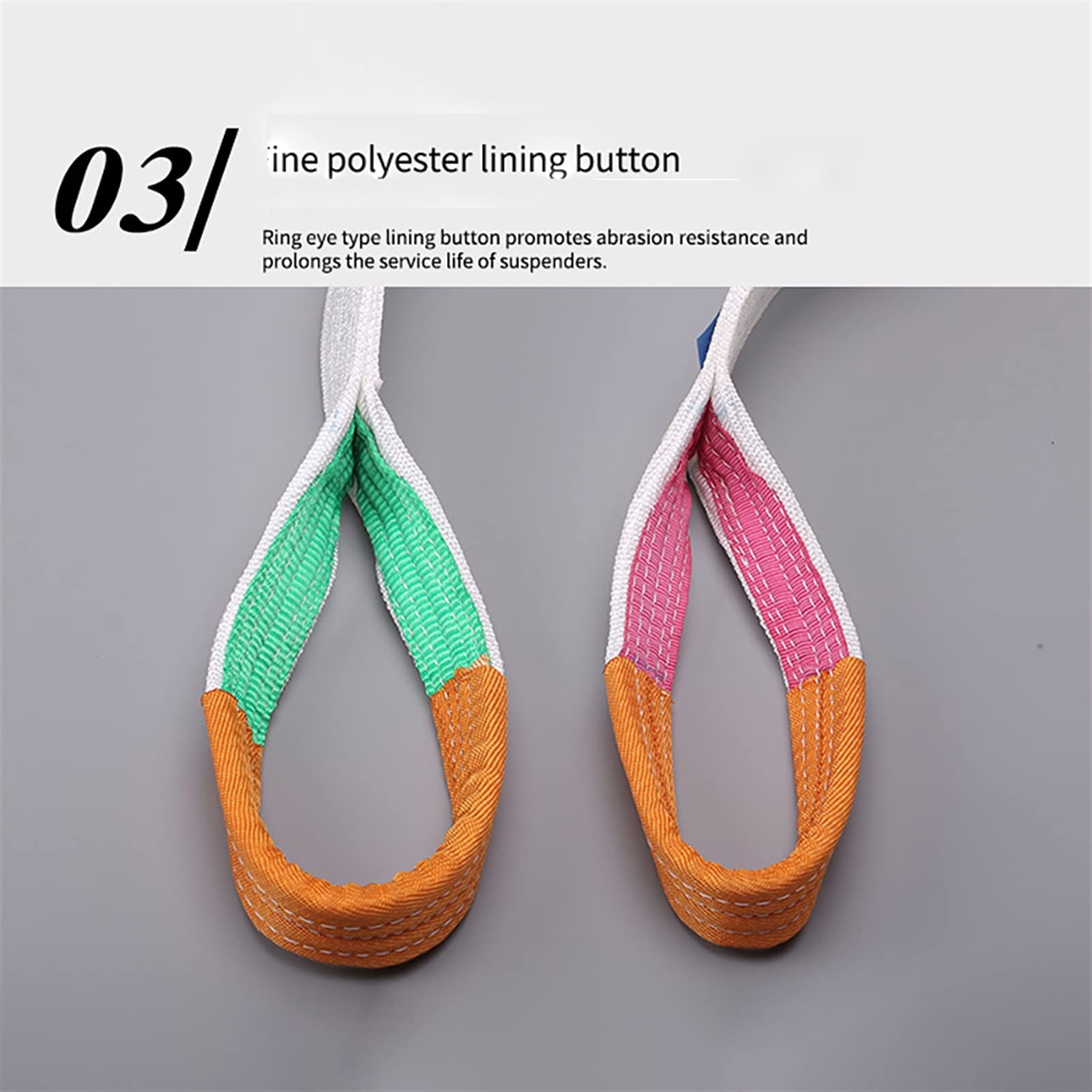 Wyciągarka Przyczepy, 3T Biały Płaski Webbing Webbing Webbing Industrial High Siła Podnośnik Pas Taśma Taśma Tkanina Pasek(2M)