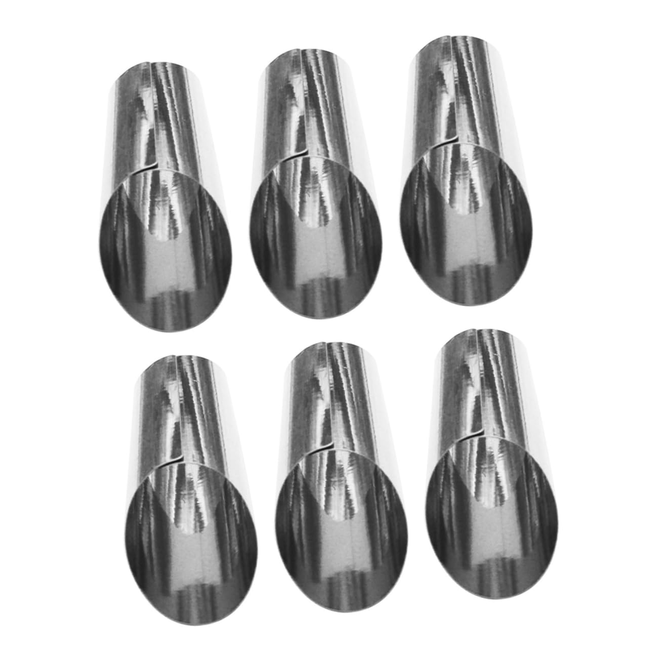Ciieeo 6Pcs Stainless Steel Cylindrical Croissant Cannoli Molds Bakeware Forms for Pastry Baking Mini Baking Tubes for Croissants Desserts and Appetizers