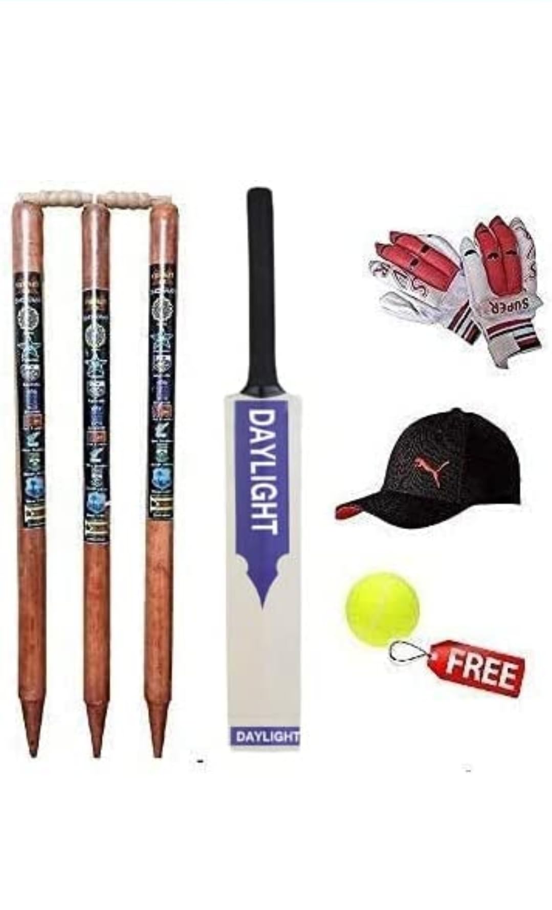 SRTL Z1 Wooden Cricket Kit for Boys and Girls Tennis Ball Combo for Age Group 12-14 Years (B0CPLN59K5) Amazon Price History, Amazon Price Tracker
