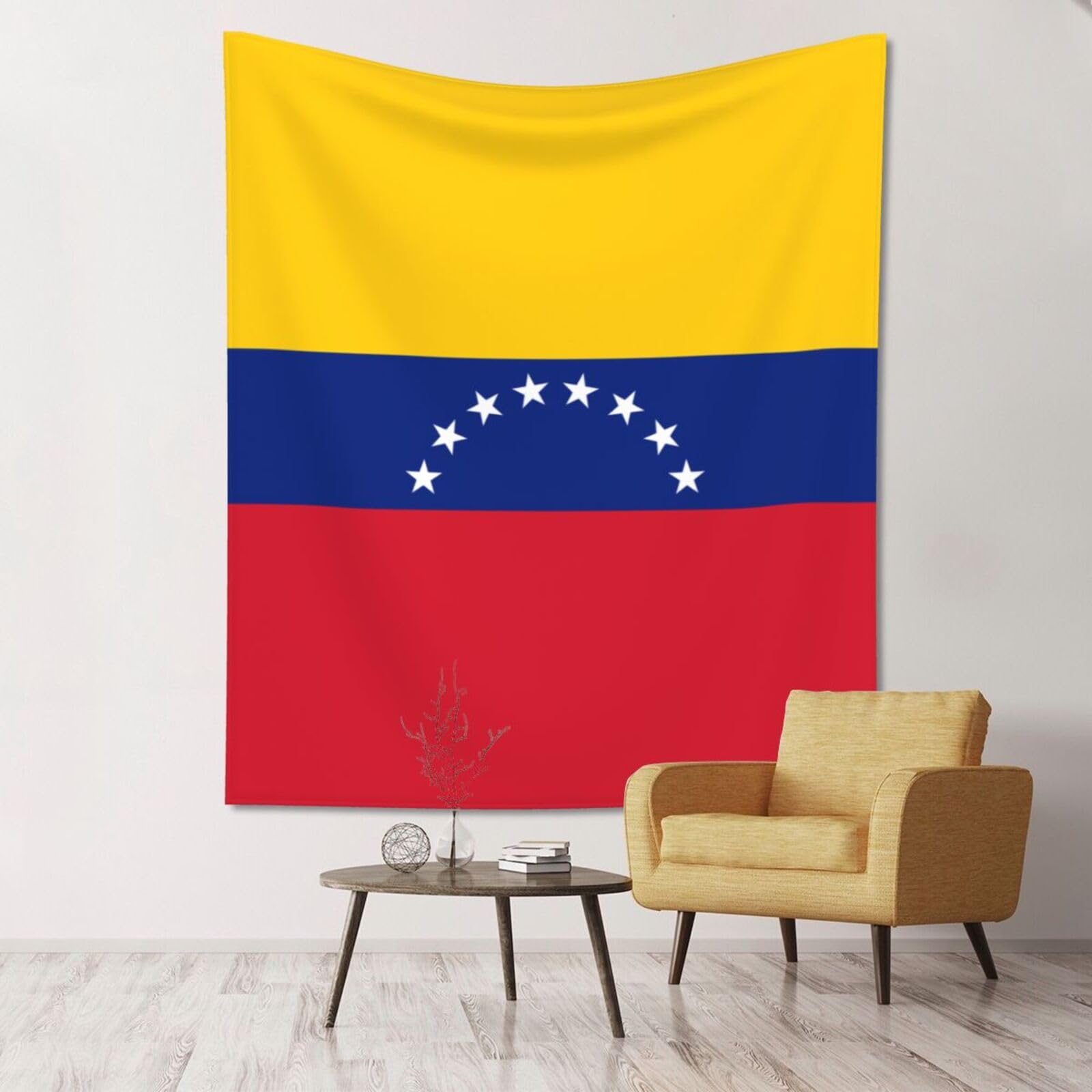 ZZYYDS Floral Wall Decor Tapestry Flag of Venezuela for Living Room Dormitory Home Decor Party Background, 60x51 Inch (Vertical)