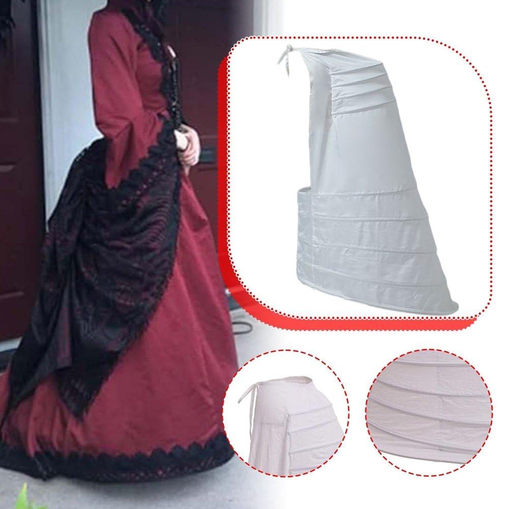 5 obręczy regulowana halka z krynoliną, długość do ziemi do sukni ślubnej, cosplay i formalnej sukienki