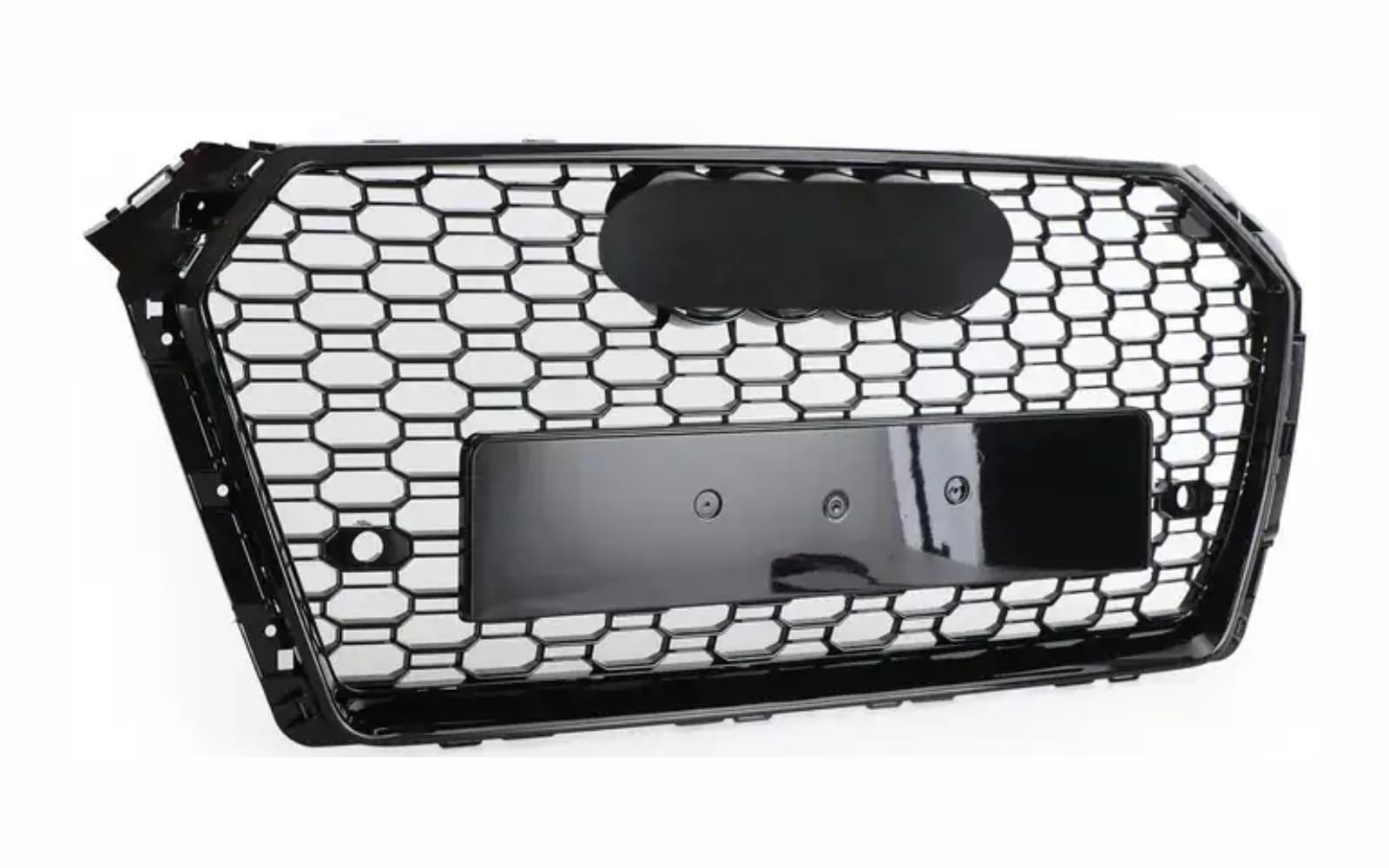 Mptuned Griglia radiatore RS4 stile grill nero lucido compatibile per Audi A4 B9 2016 2017 2018