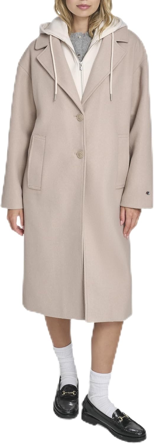 Champion Women's Long Top Coat With Removable Jersey Bib