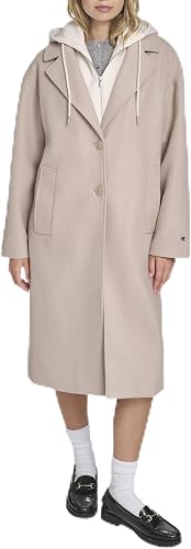 Champion Women's Long Top Coat with Removable Jersey Bib, Tan, X-Large