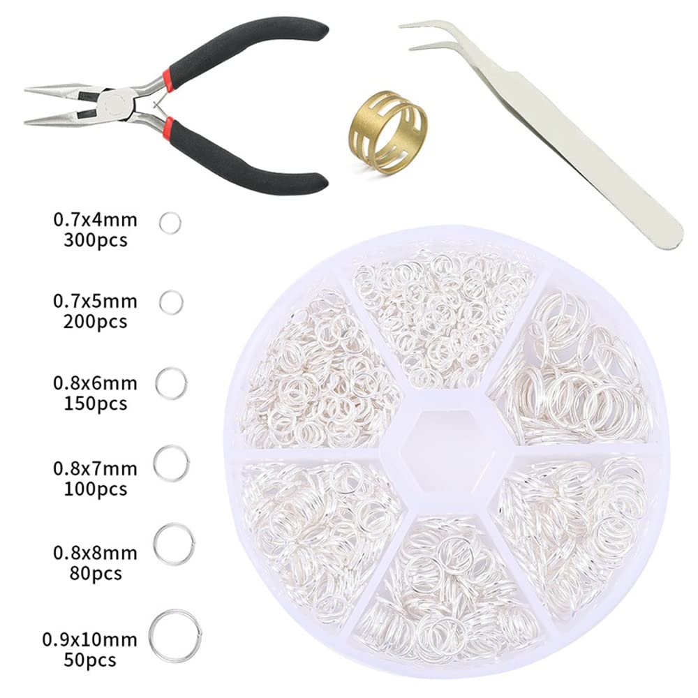 Amazon.co.jp: Hitasi 丸カン アクセサリーパーツ 4Mm 5Mm 6Mm 7Mm 8Mm 