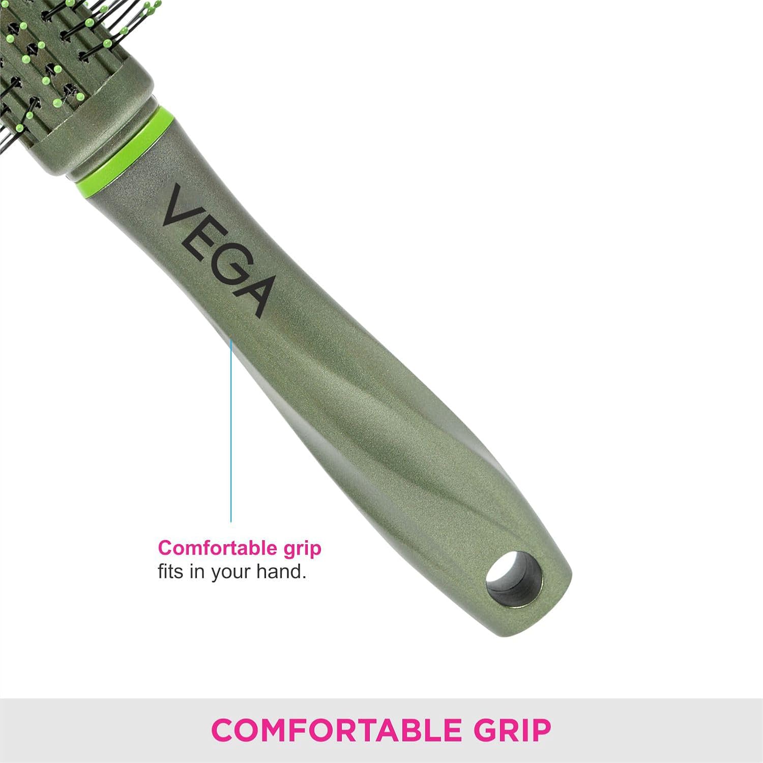 Vega Round Brush Designed To Be Used For Quick Curl And at The Same Time R13-RB
