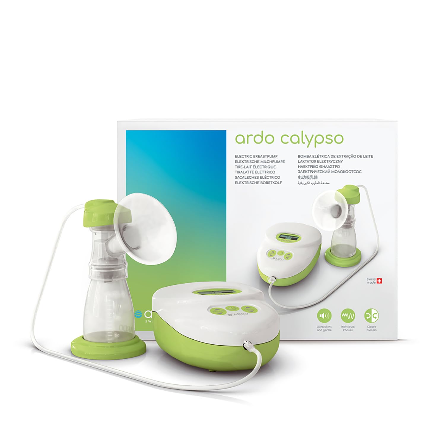 Ardo CALYPSO elektrische Milchpumpe | Kompakte, sichere Milchpumpe mit einfacher Bedienung - Mumsnet Best - BPA-frei - Schweizer Medizinprodukt