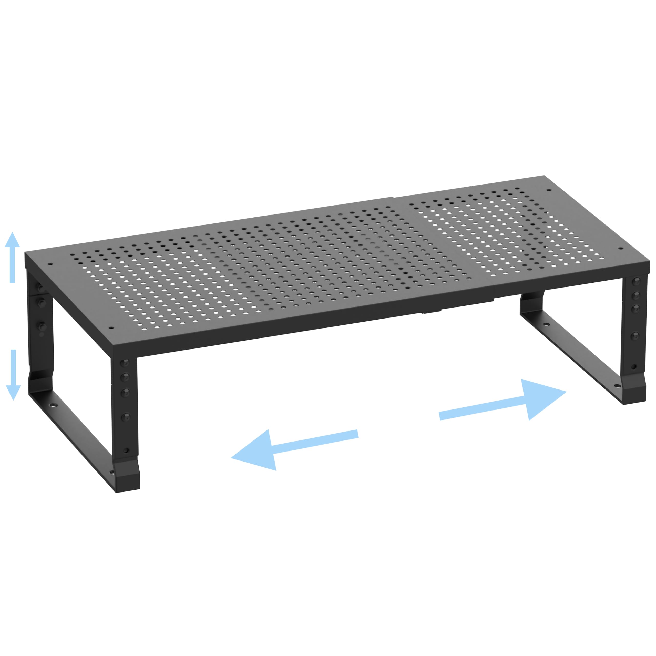 Ipotive Expandable Adjustable Stackable Kitchen Organizer,Pantry Storage Shelves Racks,for cabinets Shelf, Kitchens, countertops, bathrooms,RV(1Pack/