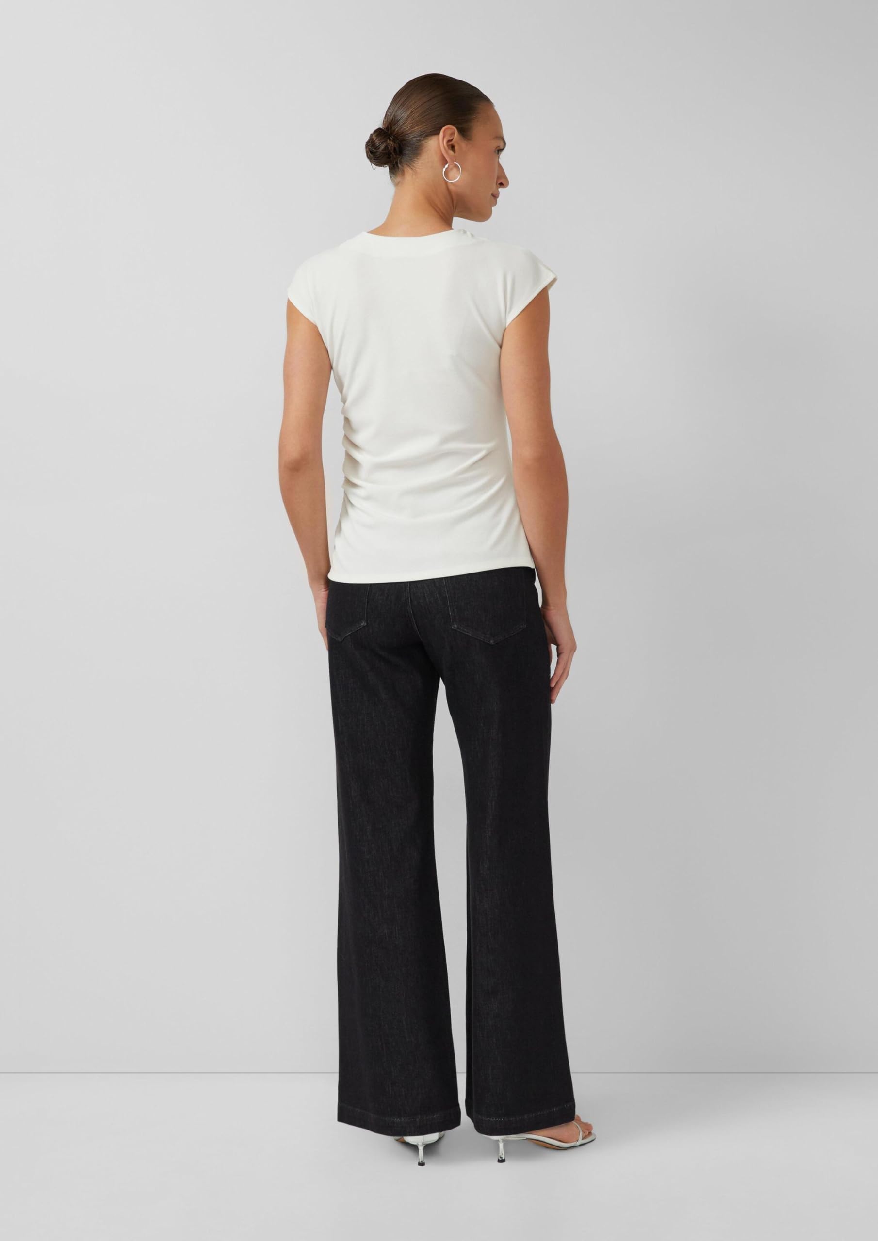 s.Oliver Elegantes Shirt mit seitlicher Raffung