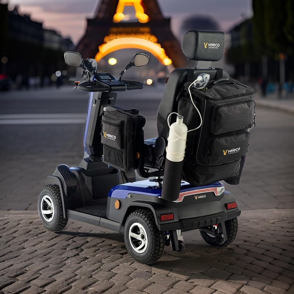 VELECO Elegante bolsa para el asiento trasero de scooter: cómoda y espaciosa bolsa para el asiento trasero