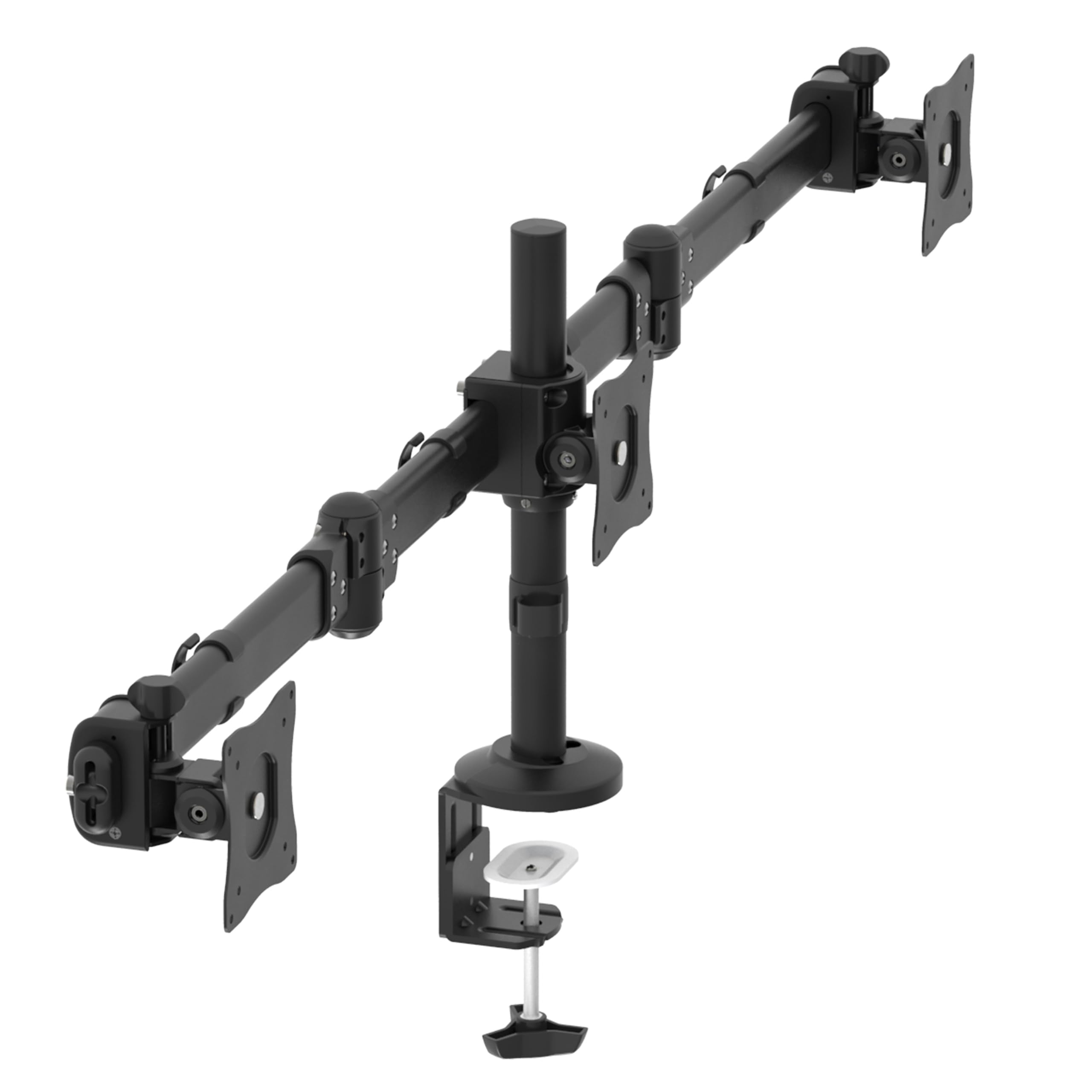 RICOO Monitor Halterung 3-er Monitore Monitorhalterung Triple Arme für 13-27 Zoll Computer-Monitore Bildschirmhalterung TS6111 PC Monitor-Arm Bildschirm Stand Tischhalterung Ständer Monitor-Halter