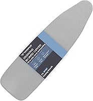 Vista 25 de Funda para tabla de planchar sobre la puerta de 14 x 42 pulgadas con diseño fácil de usar, acolchado resistente, cordón elástico ajustable