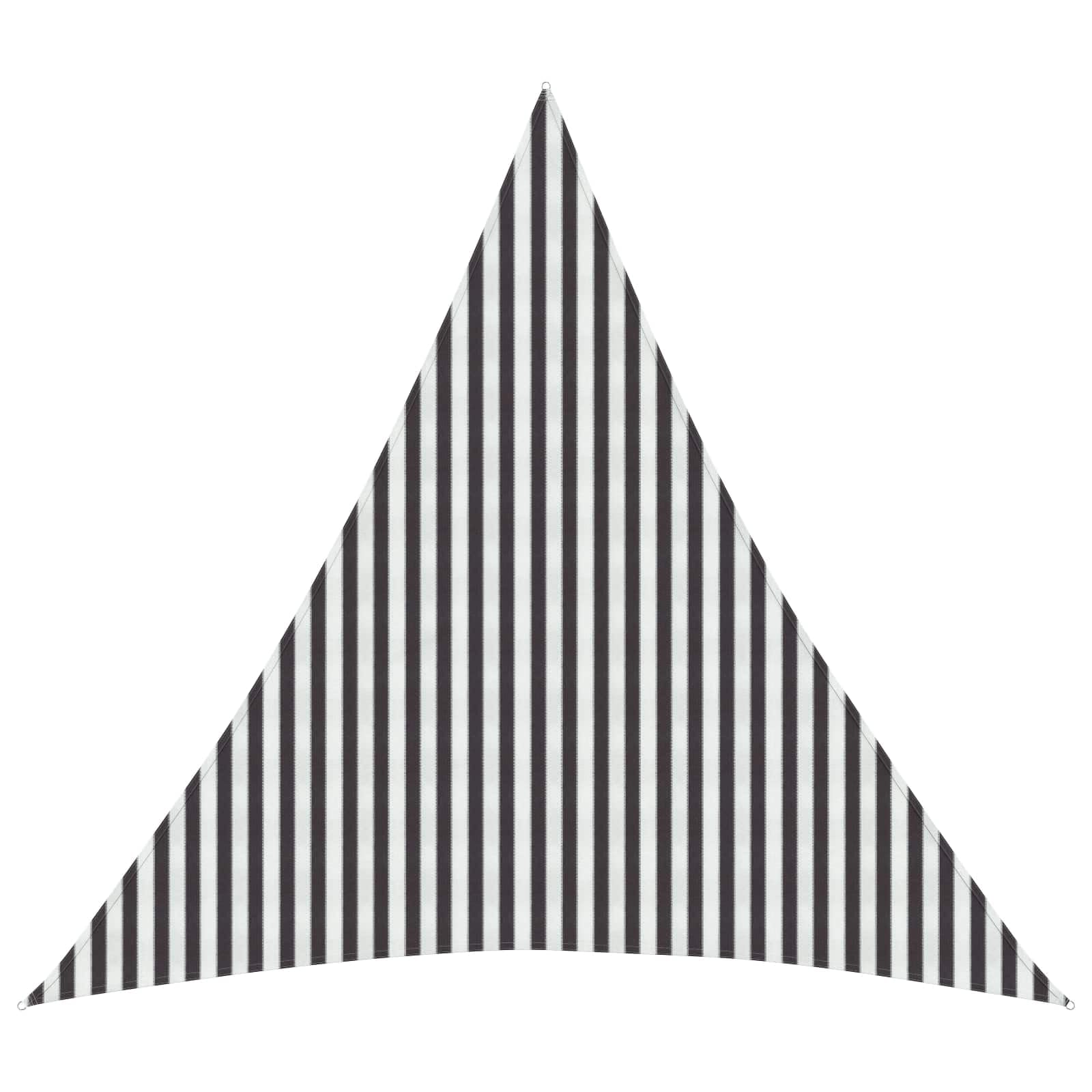 Voile d'ombrage triangulaire en acier inoxydable et HDPE haute densité 4,5m