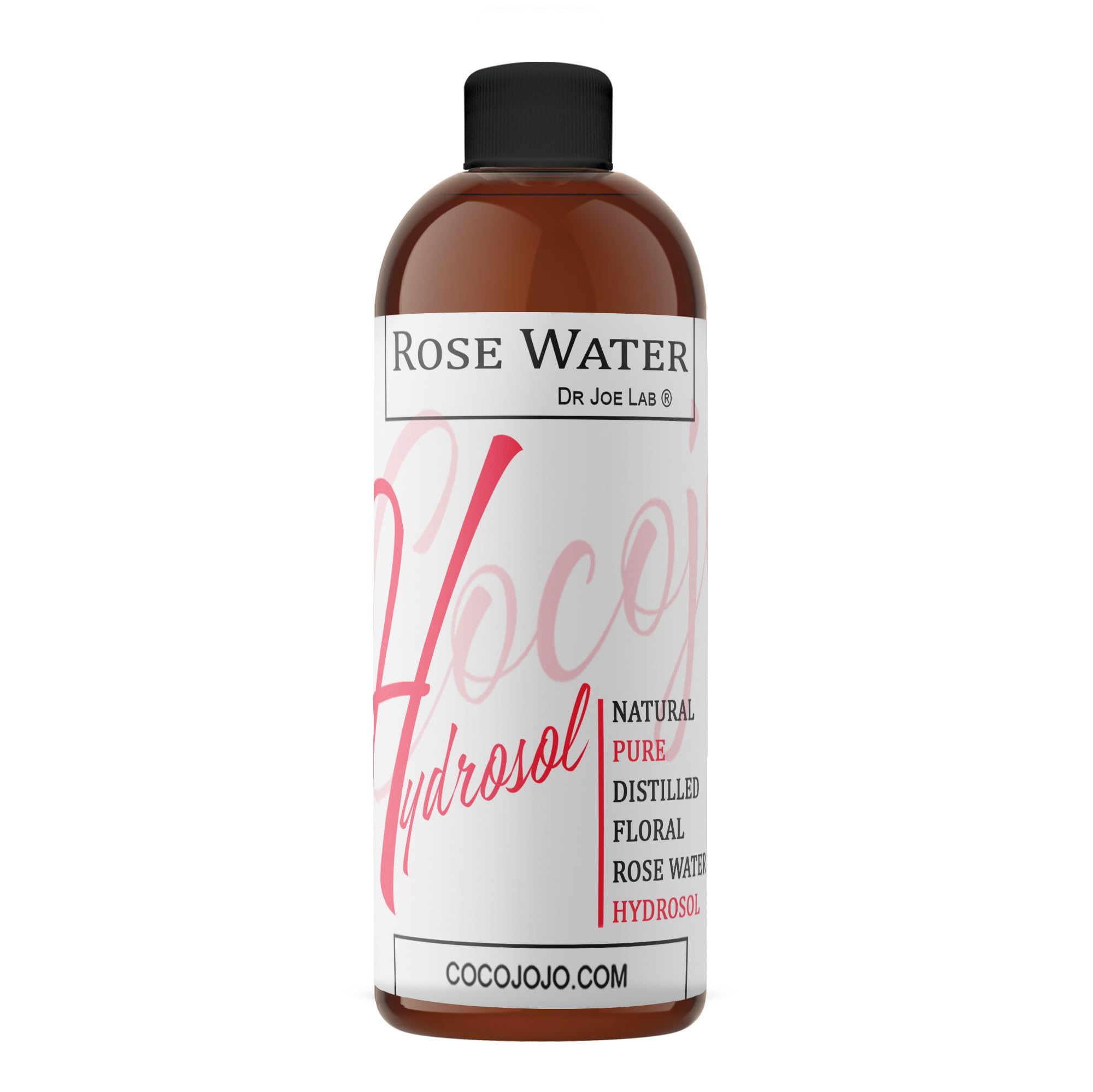 Rose Water Hydrosol - 8 oz & Sprayer - 100% Natural Pure Steam Distilled Bulgarian Rosewater Facial Floral Hydrating Toner Mist - Face Skin Hair Locs Dreads Body Bath Spray Spritz - Packaging May Vary