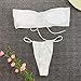 Summer Women's Print Split Swimsuit Fashion Swimwear Beachwear Bikini Bathing Suits for Women Retro (White, M)