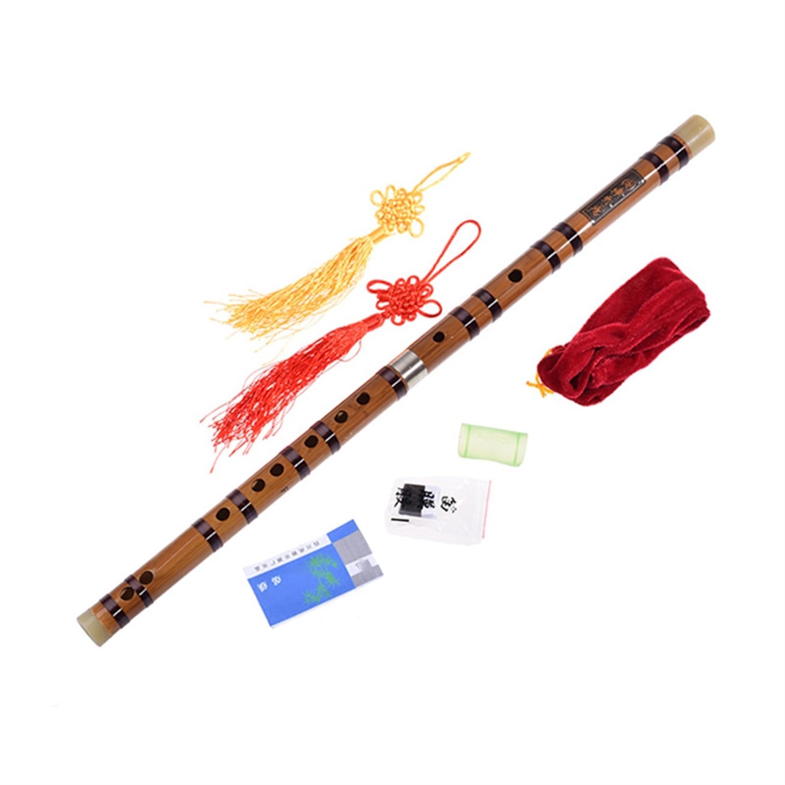 Bambus National Blasinstrument Bitter Bamboo Zweiteilige Flöte Mit Nylonschnurflöte(D Key)