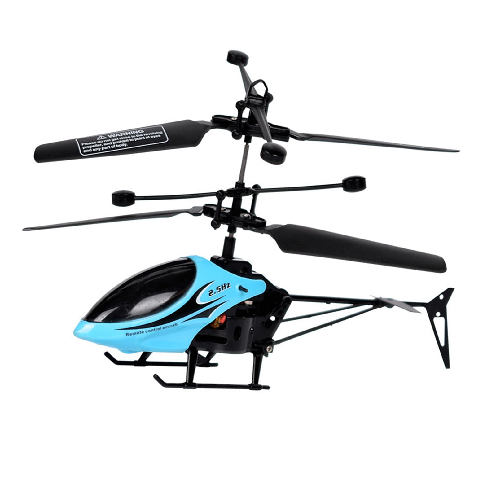 Jouet Hélicoptère RC pour Enfants, Vol Intérieur et Extérieur, Résistant aux Chutes, Télécommande avec Fonctions Bidirectionnelles (Bleue)