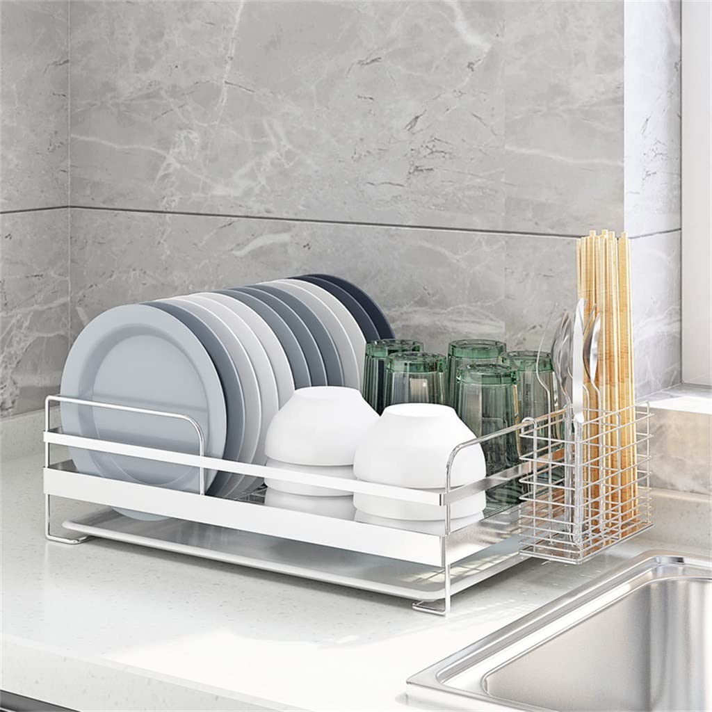 Estante para Secar Platos, Organizador de Cocina, Soporte de Drenaje, Estante de Almacenamiento, Fregadero, Escurridor, Cubiertos, Accesorios, Herramientas/Estante con Folk Bo*