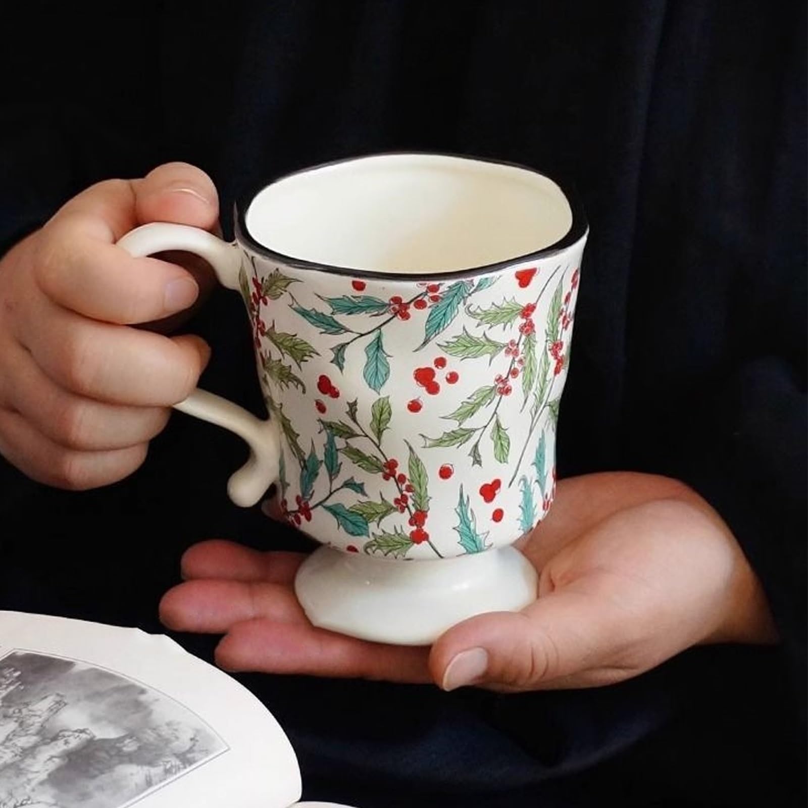 Ceramiczna filiżanka do kawy | Do herbaty espresso cappuccino: podwieczorek w prezencie