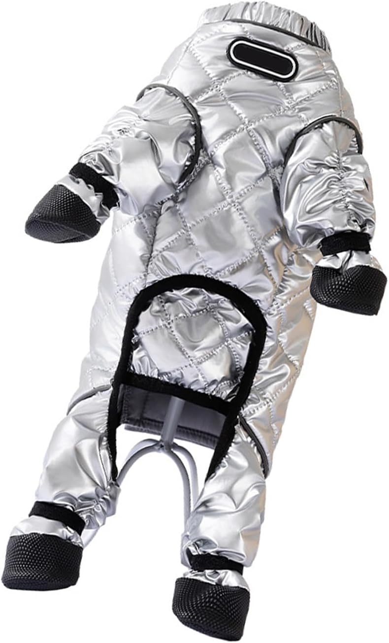 Reflective Dog Overalls Insulated Warmth Full Coverage Size Options S to XXL Night Outdoor Dog