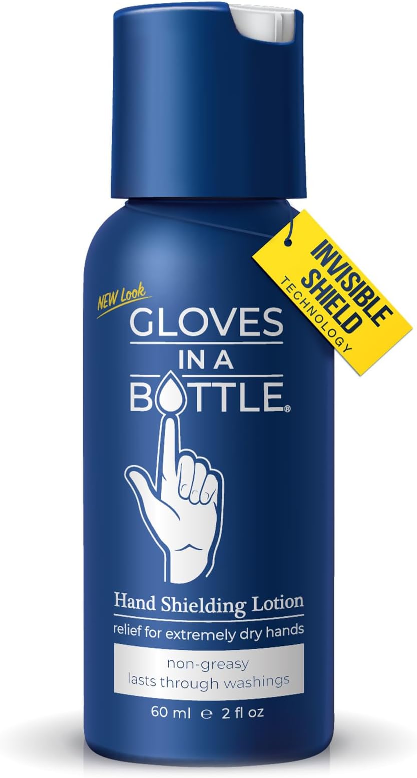 Gloves In A Bottle Hand Lotion 2oz - Great for Dry Itchy Skin! Grease-less and Fragrance Free!