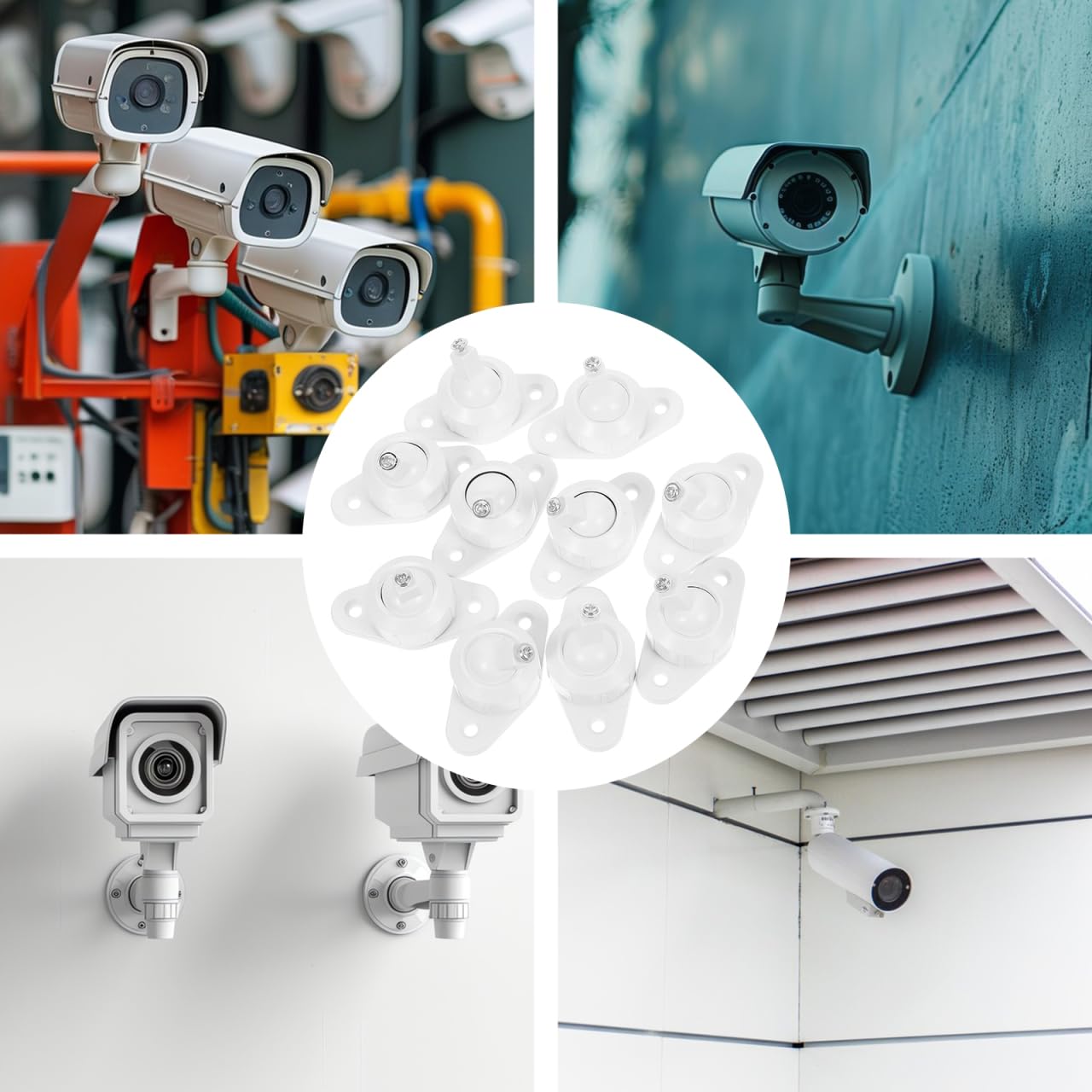 Artibetter Wandhalterung Für Infrarot-Alarmanlagen – Verstellbar, Robust, Für Wand & Decke – 10er-Set, Universell Für Sensoren & Melder