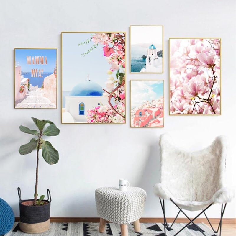 Amazon.co.jp: MAXSP マンマミーア大学寮の装飾サントリーニ島ギリシャ