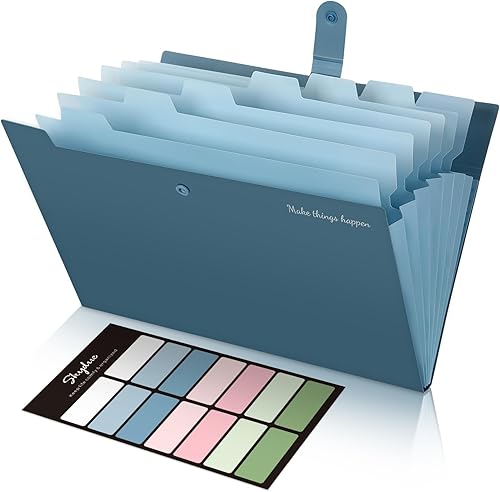 Miniatura 3 de SKYDUE Organizador de archivos expandible de 8 bolsillos y organizador de archivos expandible de 5 bolsillos