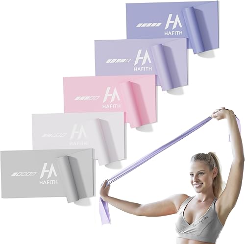 Miniatura 1 de Fabric Resistance Bands for Women  5 Level Exercise Bands Resistance Set, Resistance Bands for Working Out with Handles, Workout Bands Resistance