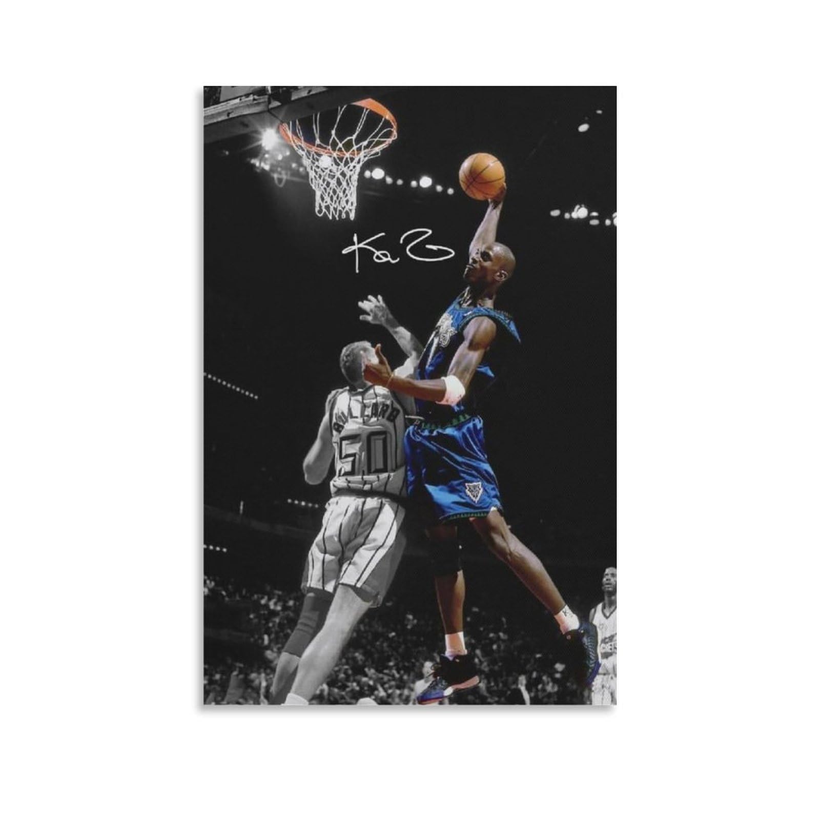ASUIU Kevin Garnett Canvas Poster Canvas Wall Art Prints Poster Photo Picture Painting Posters Room Decor 16x24inch(40x60cm)